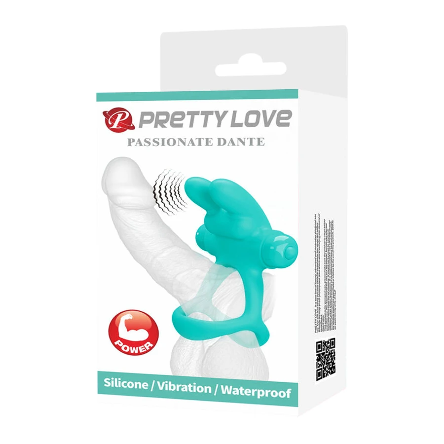 PRETTY LOVE - ANELLO VIBRATORE CONIGLIO VERDE DANTE